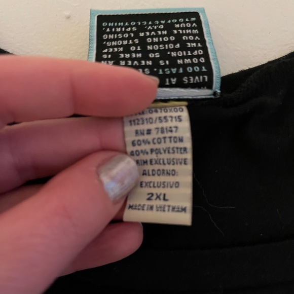 Too Fast Gothabilly goth spooky Halloween tee XXL - Picture 3 of 3